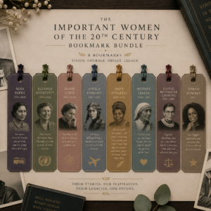 Important Women of the 20th Century Bookmark Bundle