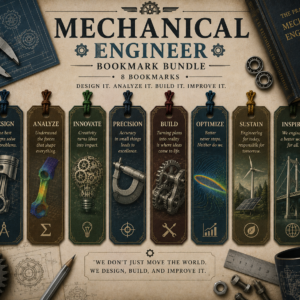 Mechanical Engineer Bookmark Bundle